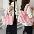 thumbnail image 2 of Furry Purse, Fluffy Tote Bag for Women Winter Faux Fur Bag Fuzzy Purse and Handbags, 2 of 7