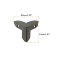 thumbnail image 2 of 16 Pcs Furniture Corner Edges Protector, 22mm Metal Edge Guard with Screws, Bronze, 2 of 6