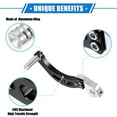 thumbnail image 3 of Unique Bargains Motorcycle Gear Shifter Lever Universal for Motorcycle 50cc-250cc for ATV Folding Aluminum Alloy Black, 3 of 6