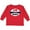 Red, variant on Inktastic I Love Rugby sports ball Boys or Girls Long Sleeve Toddler T-Shirt