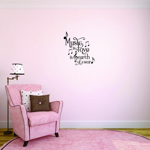 New Wall Ideas Music Is Love In Search Of A Word Quote Kids Teen Boy Girl Quote 12x18"