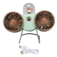 thumbnail image 2 of Ventiladores de doble cabeza ANGGREK USB C carga rápida 3 velocidades de viento, 2 of 8