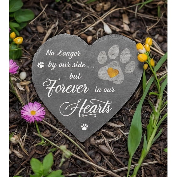 Pet Memorial Stone – Dog & Cat Memorial Garden Marker, Pet Loss Remembrance Gift, In Memory of Pet Grave Marker & Sympathy Keepsake