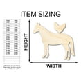 thumbnail image 2 of Unfinished Wood Horse and Chicken Shape - Farm Craft - up to 46" DIY 42" / 3/4", 2 of 3