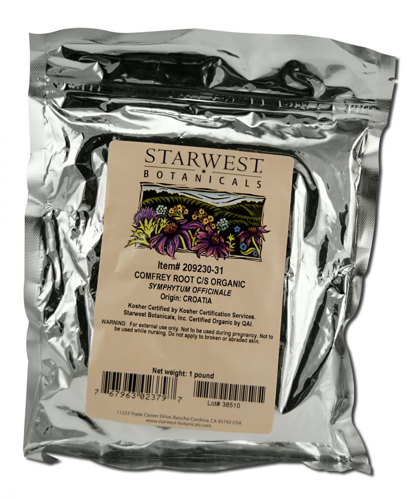 Starwest Botanicals Organic Medicinal And Botanical Herbs, Comfrey