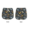 thumbnail image 5 of Lsque Flowers Butterfly Printed Women's Running Shorts with Liner Pockets,Elastic Quick Dry Workout Athletic Gym Yoga Shorts,Womens High Waist Shorts-Medium, 5 of 9