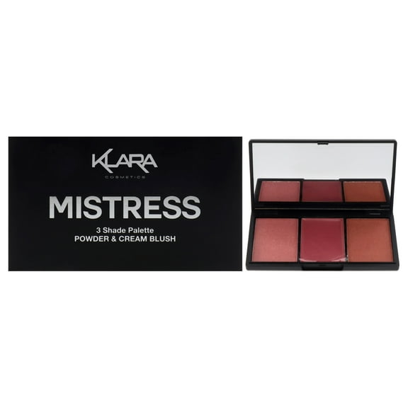 Klara 3 Shade Palette Powder and Cream Blush - Mistress , 0.35 oz Makeup