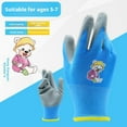 thumbnail image 2 of Kids Gardening Gloves For Age 2-12, Toddler Latex Coated Garden Gloves, Kids Boys Gloves, and For Children, Outdoor Work Gir, 2 of 9