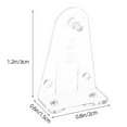 thumbnail image 4 of Dosaele 12 Pcs Blind Hold Down Brackets Clear Plastic Blinds Hooks Bottom Rail Hold Clips Replacements For Mini Horizontal Blinds Shades Windows Doors Or Home Rv, 4 of 8
