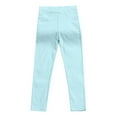 thumbnail image 4 of Aayomet Girl Leggings Baby Girls' Toddler Girls Footless Leggings Leggings Warm Stretchy Tights Pants (Light Blue,7-8 Years), 4 of 5