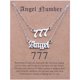 thumbnail image 1 of Collar de numerología Wmkox8yi sjalhkljlk6310 para mujer acero inoxidable chapado 2 uds, 1 of 1