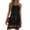 Multicolor, variant on QIUOMBBP Boho Mini Dresses for Women Spaghetti Strap Sleeveless A Line Sundress Loose Casual Summer Beach Vacation Dress White M
