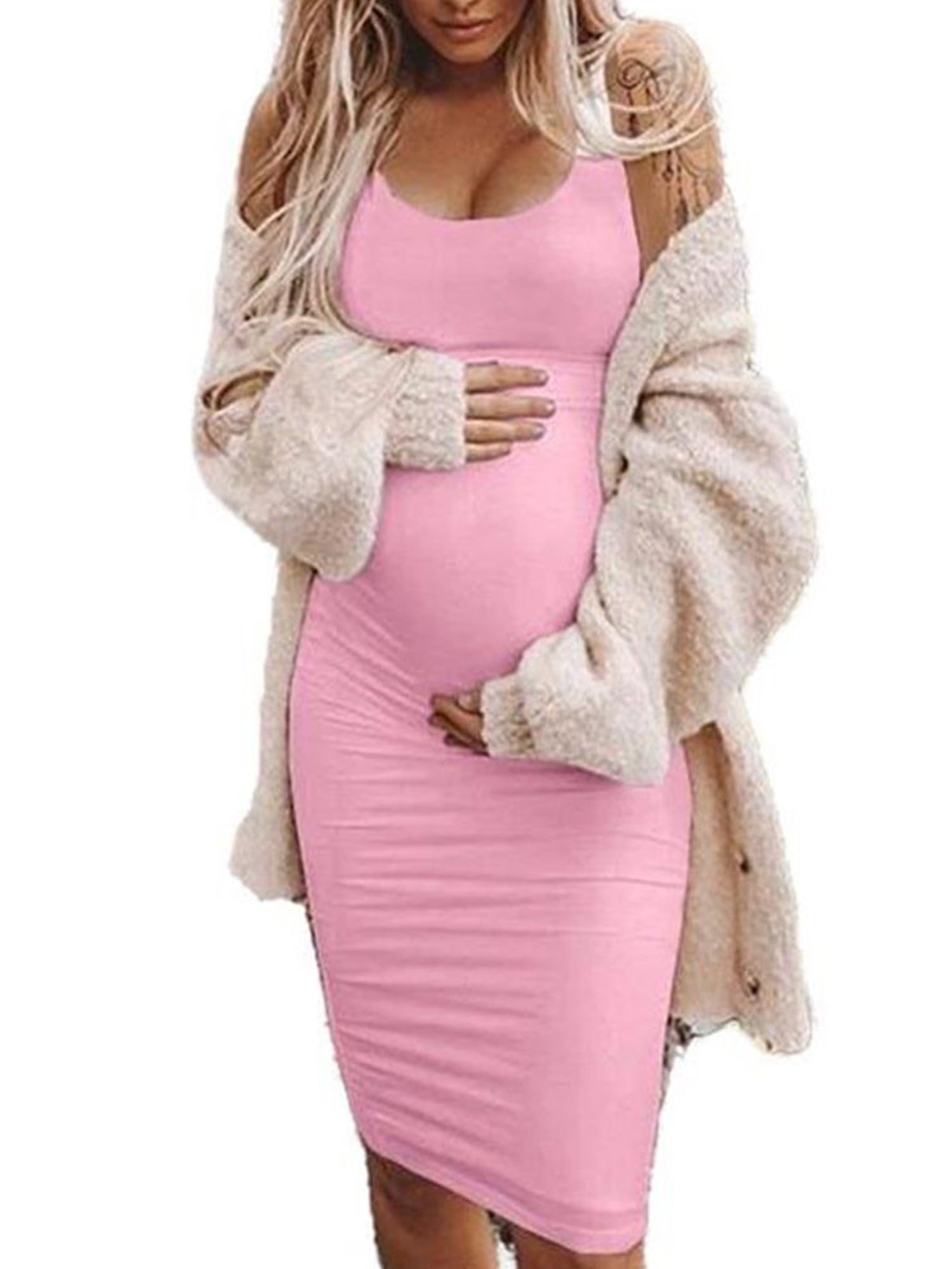 WEARELLA Pregnant Womens Sexy Plain 