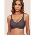 thumbnail image 3 of MINTREUS Women's Seamless Bras No Underwire Scalloped Push Up Bras Soft Wireless Comfort Bralettes Full Coverage, 3 of 8