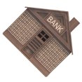 thumbnail image 1 of fastboy Count Savings In Style With Handmade Money Box Counter Hospital Bills Handmade Wooden Piggy Bank Dark Brown 1000EURO, 1 of 6