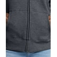 thumbnail image 6 of Hanes Women’s Fleece Full Zip Hoodie Sweatshirt Pockets EcoSmart Midweight Hooded, 6 of 8