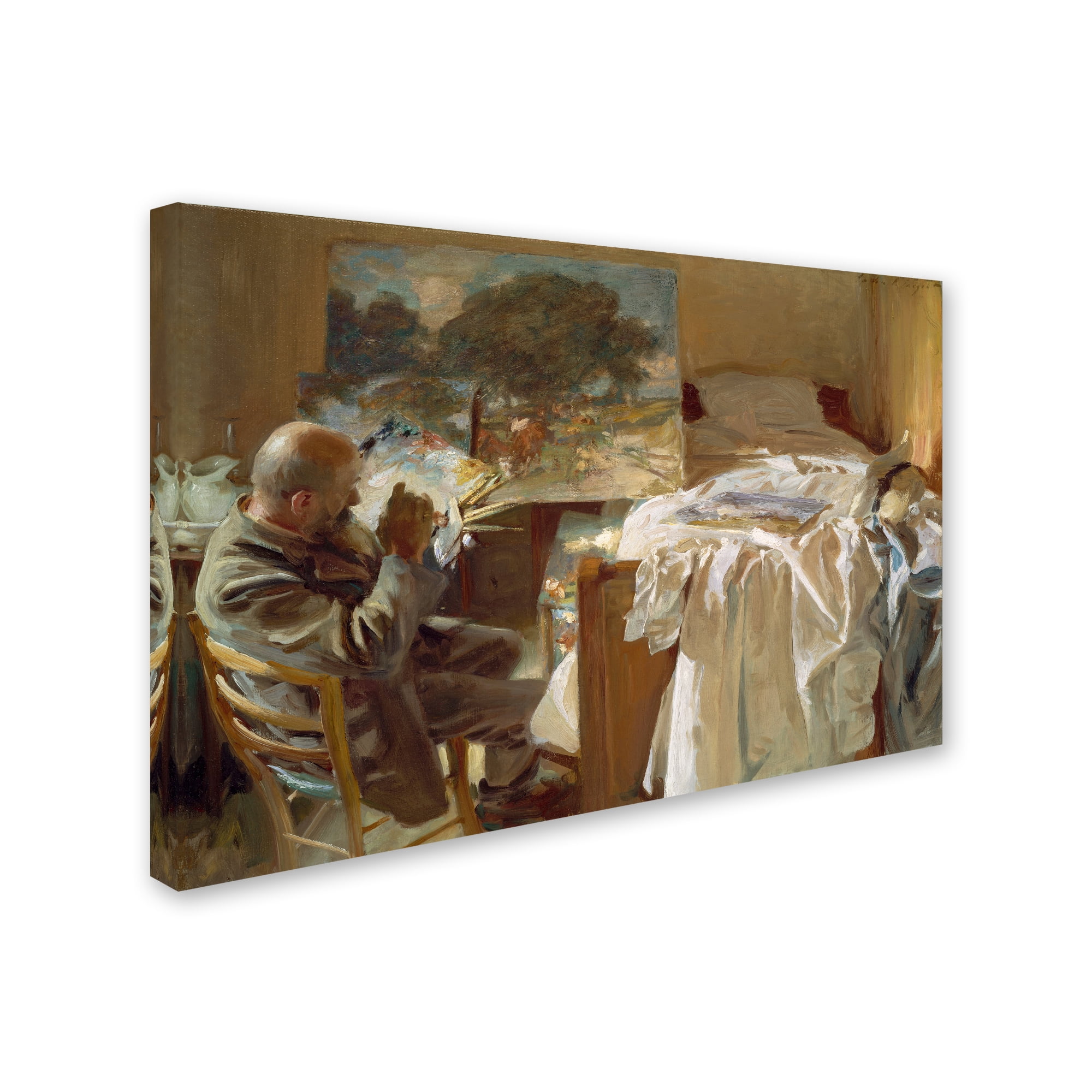 John Singer Sargent 'An Artist In His Studio' Canvas Art