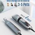 thumbnail image 2 of 2 in 1 Pet Cat & Dog Grooming Kit - Quiet Cordless Dog Clippers & Paw Trimmer for Grooming Pet Hair, 2 of 6