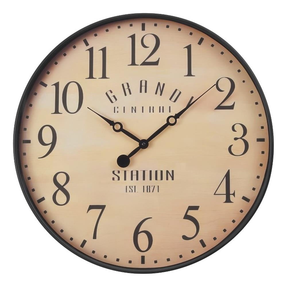 Clocks - 20" Round - Wall Clock - Antique Brown - Transitional