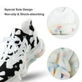 thumbnail image 7 of Flower Black White Walking Shoes for Men Woman Lightweight Tennis Fashion Elastic Sports Shoes Cushion Basketball Shoes, 7 of 7