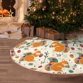 thumbnail image 4 of Salouo Squirrel With Colorful Tail Christmas Tree Skirt 36" Farmhouse Christmas Decorations Snowman Xmas Tree Skirt Tree Mat for Holiday Party Decor, 4 of 8