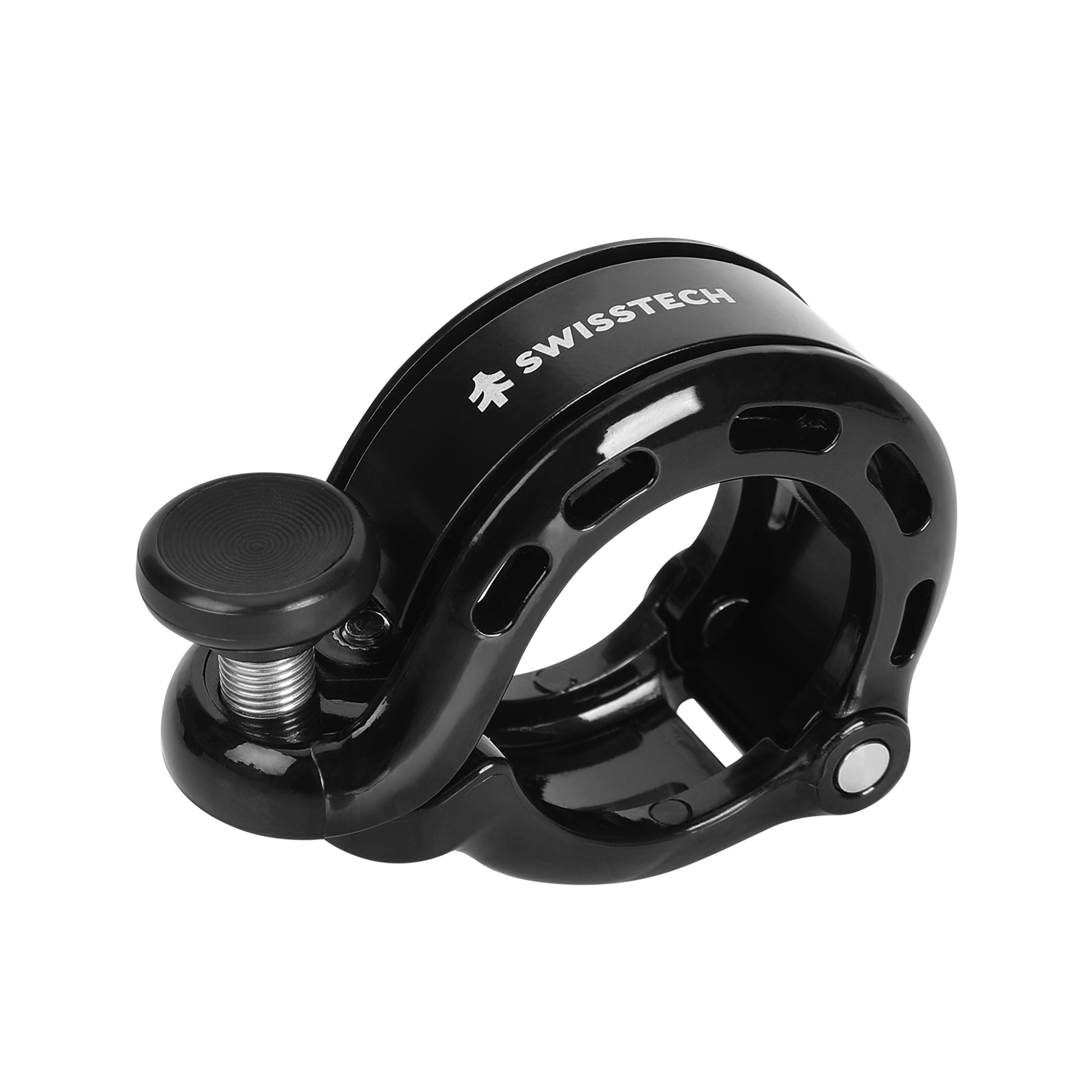 Swiss Tech Low-Profile Premium Bike Bell, Black