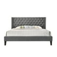 thumbnail image 5 of LuXeo Pacifica King-Size Tufted Upholstered Platform Contemporary Bed in Gray Fabric, 5 of 10