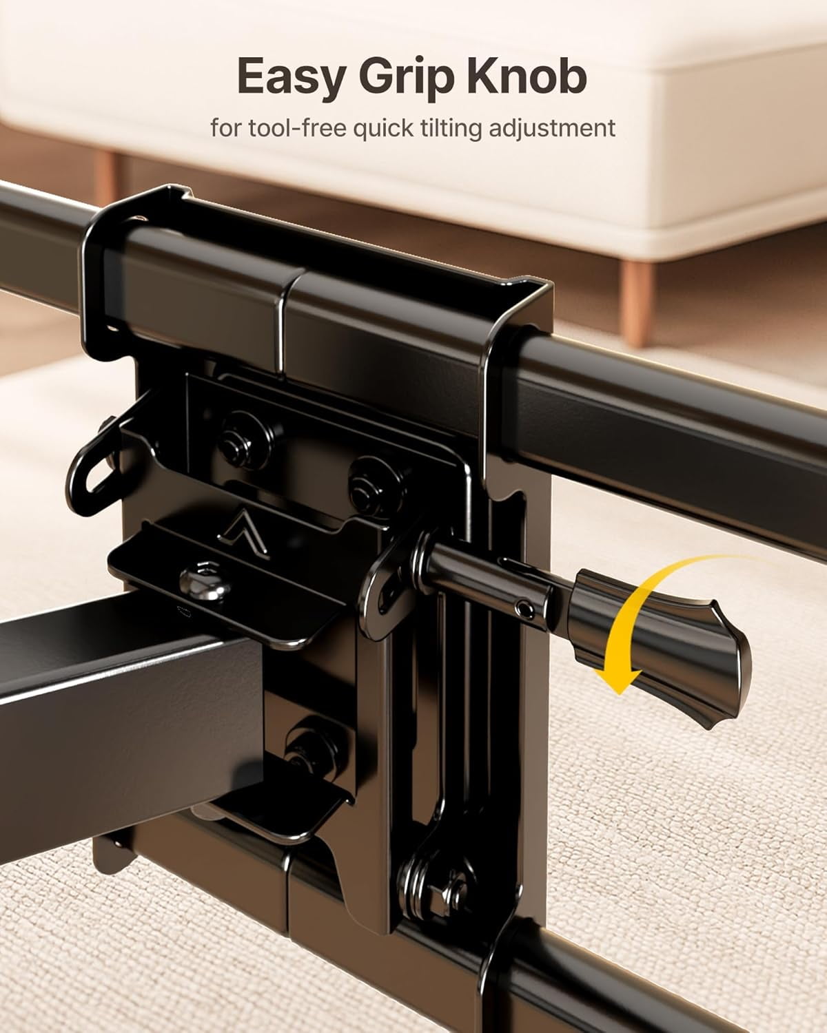 monTEK Full Motion TV Wall Mount for 37-84 inch TVs, Articulating TV Bracket, Tilt & Swivel, Max VESA 600x400mm, Holds 110 lbs
