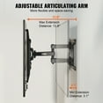 thumbnail image 4 of KFFKFF Comprehensive Movement TV Bracket Suitable for Majority of 37-75 inch Televisions, Pivot Incline Lateral Modification TV Wall Mounting Frame with 4 Flexible Arms, Maximum VESA 600x400mm, 4 of 9