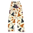 thumbnail image 6 of Bovemsi Womens Pants Women's Autumn And Winter Halloween 3D Flannel Double Velvet Print Casual Travel Pants, 6 of 6