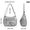thumbnail image 3 of BadPiggies Women's Soft PU Leather Shoulder Bag Ladies Crossbody Purse and Handbags Lightweight Pocketbooks - Gray, 3 of 9