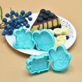 thumbnail image 1 of Molde para galletas de conejo de pascua, cortador de galletas de conejo de dibujos animados en 3D, Fondant, sello en relieve, decoración de pasteles DIY, herramienta para hornear, 4 piezas por juego, 1 of 4