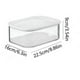 thumbnail image 3 of Caja de Almacenamiento Transparente para Refrigerador, Tapa Hermética, Diseño Sin Olores, Conservación de Alimentos Frescos, a Prueba de Fugas, Apilable, Organizador de Cocina, 22,5 X 16 X 9, 3 of 5
