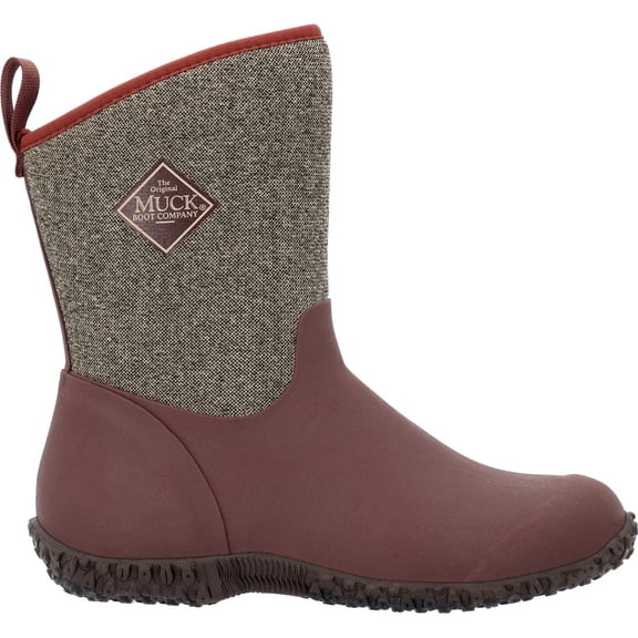 Muck Women's Muckster II Mid, Rum Raisin w/ Herringbone