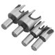 thumbnail image 5 of Broca de corcho de 4 Uds., herramienta de carpintería tipo garra de acero al carbono, accesorio de Hardware para madera redonda, 5 of 8