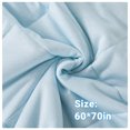 thumbnail image 4 of Yalamila Cooling Throws Blankets, Ice Blanket for All-Season, Ultra-Cool Lightweight Blanket for Bed, Blue, 4 of 5