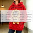 thumbnail image 5 of Mifsaly Women Pet Carrier Hoodie Lion Pattern Sherpa Fleece Hooded Sweatshirt with Cat Pouch Warm Long Sleeve Fall Winter Pullover for Pets Lovers Red,XL, 5 of 5
