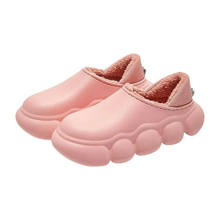 

PIKADINGNIS 2022 New Winter Slippers Warm Men Shoes Waterproof Women Couples Non-Slip Cotton Shoes Indoor Outdoor Plush Slippers Home Slides