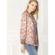 thumbnail image 4 of Blusa Vintage Allegra K con lazo de Color en Contraste floral Bohemio para Mujer Naranja L, 4 of 6