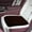Coffee, variant on Car Front Seat Cushion, Soft Warm Faux Rabbit Fur Winter Auto Seat Cover, Fluffy Plush Vehicle Seat Protector Pad with Non-Slip Backing, Car Accessories for Home and Office Chair