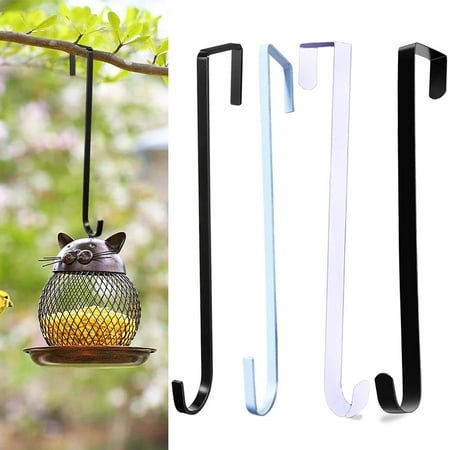 

Yanerim Door Back Hook Simple Installation Smooth Surface Anti-slip Multi-purpose Wreath Hanger Door Garland Hook