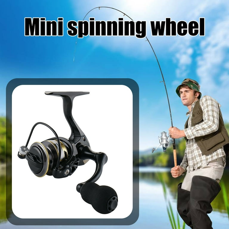 500 800 Fishing reel UltraLight Mesin Udang Metal Spinning reel Mancing Reel  Mini Quality 微物轮