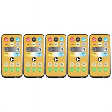 5pcs Wireless Switches, 3-Speed Timing Remote Control, for E27 Ceiling Fan Light, 1-4h Timing Remote Control