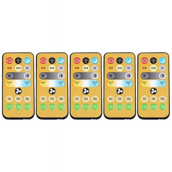 5pcs Wireless Switches, 3-Speed Timing Remote Control, for E27 Ceiling Fan Light, 1-4h Control