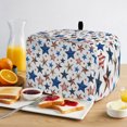 thumbnail image 2 of Independence Day Toaster Cover 2 Slice, Red Blue Stars USA Anniversary Dustproof Bakeware Oven Protector with Top Hook, Waterproof Small Kitchen Appliance Toasters Dust Cover, 11"x6"x8", 2 of 9