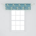 thumbnail image 2 of Ambesonne Under the Sea Valance Pack of 2, Summer Beach Clam, 54"X12", Multicolor, 2 of 2