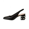 thumbnail image 2 of Stuart Weitzman Jte 60 Leather Slingback Pump, 9.5, Black, 2 of 5