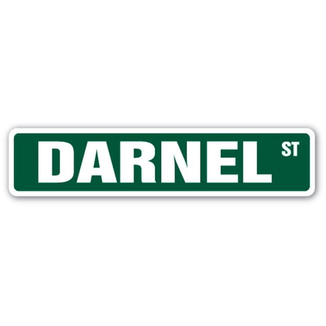 SignMission Darnel SS- 4 x 18 Po Chambre Nom d'Enfant Signe de Rue - Darnel