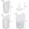 thumbnail image 2 of Plastic Flasks,Clear Drink Pouches and Reusable Juice Bags,Leak-Proof,BPA-Free for Travel,Outdoor Sports,Concerts,Events(8OZx6-16OZx6-32OZx4), 2 of 10