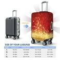 thumbnail image 6 of Haiem Red Gold Glitter Luggage Cover Printed Suitcase Covers for Luggage Elastic Washable Suitcase Protector Fits 18-32 Inch Luggage-Large, 6 of 9